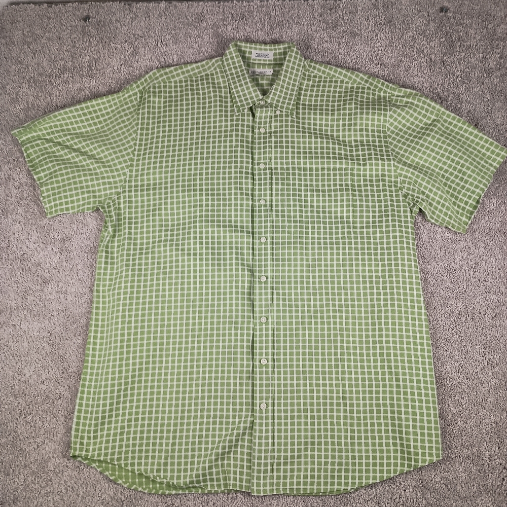 Cutter And Buck XLT Gingham Check Mens Short Sleeve Shirt - Picture 2 of 9